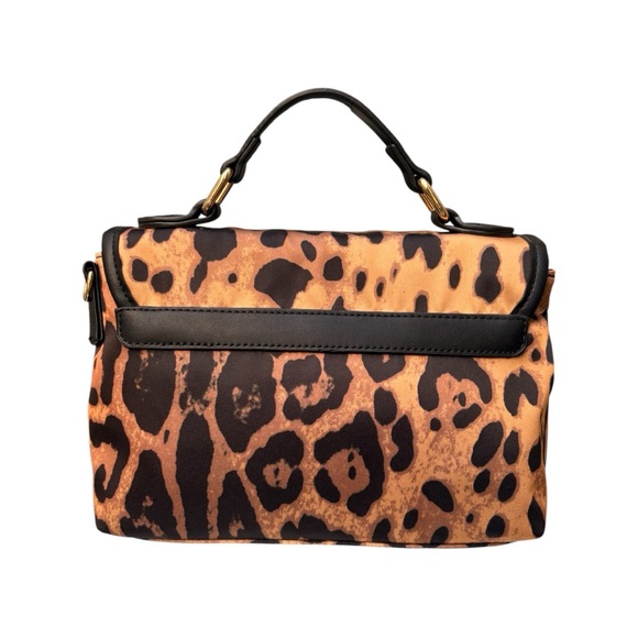 NWOT ‘Ahdorned’ New York Boutique Leopard Top Handle Satchel Handbag - Picture 2 of 10